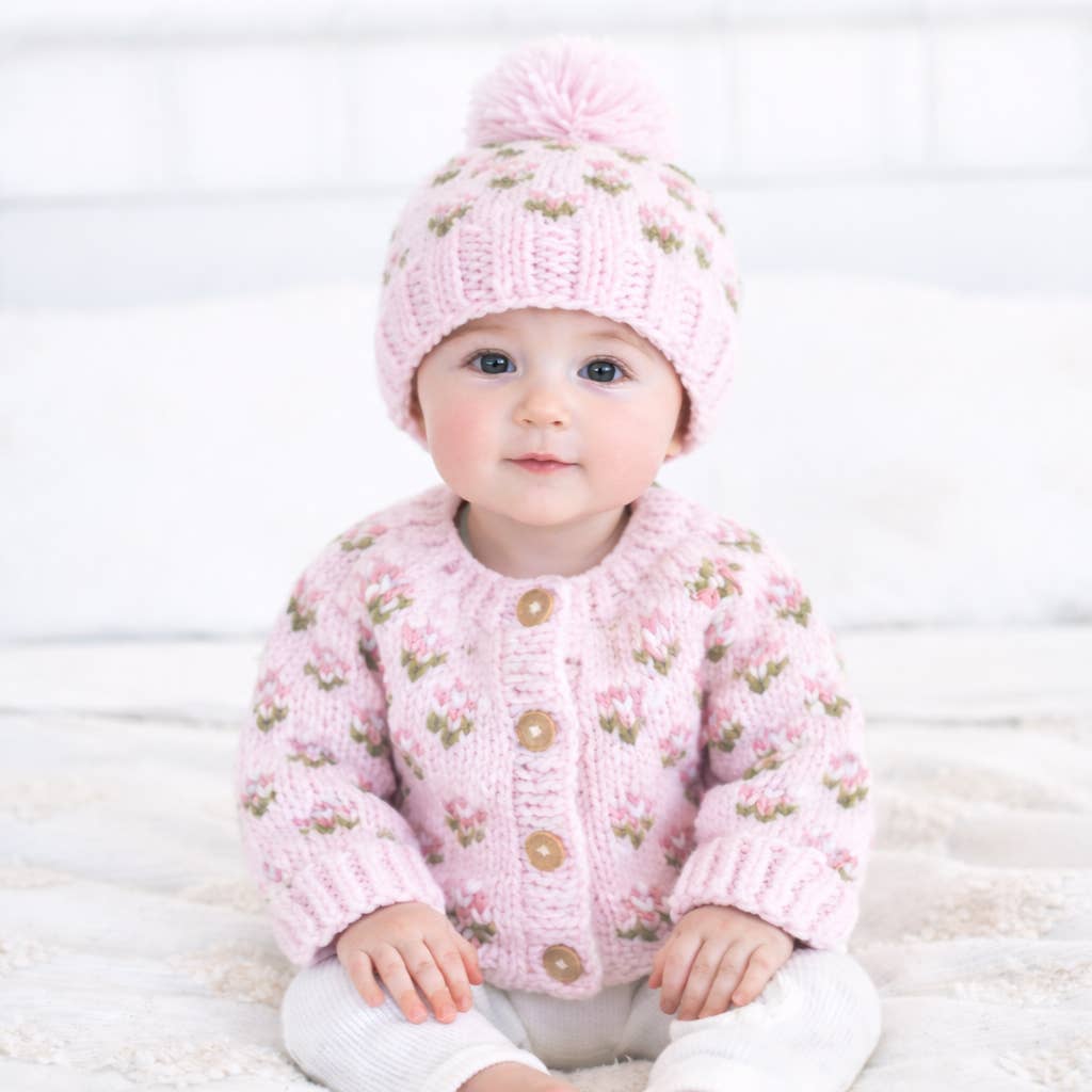 Bitty Blooms Blush Cardigan