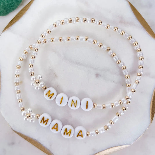 Mama + Mini Beaded Bracelet Set