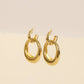 Gold Double Hoop Earrings