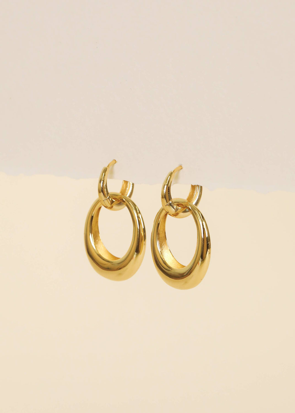 Gold Double Hoop Earrings