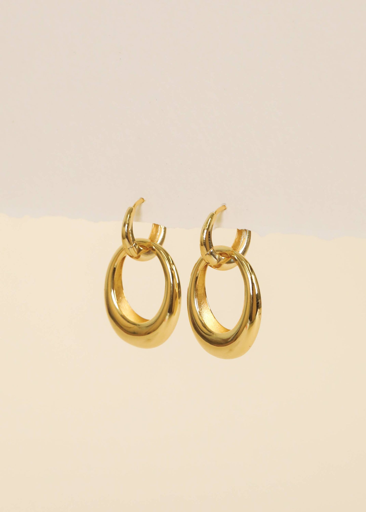 Gold Double Hoop Earrings