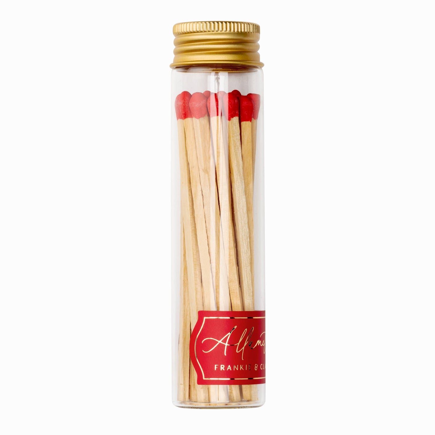 Tall Glass Match Jar