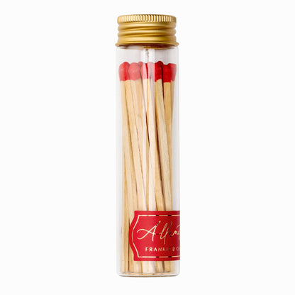 Tall Glass Match Jar