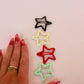 Red Star Hair Clips