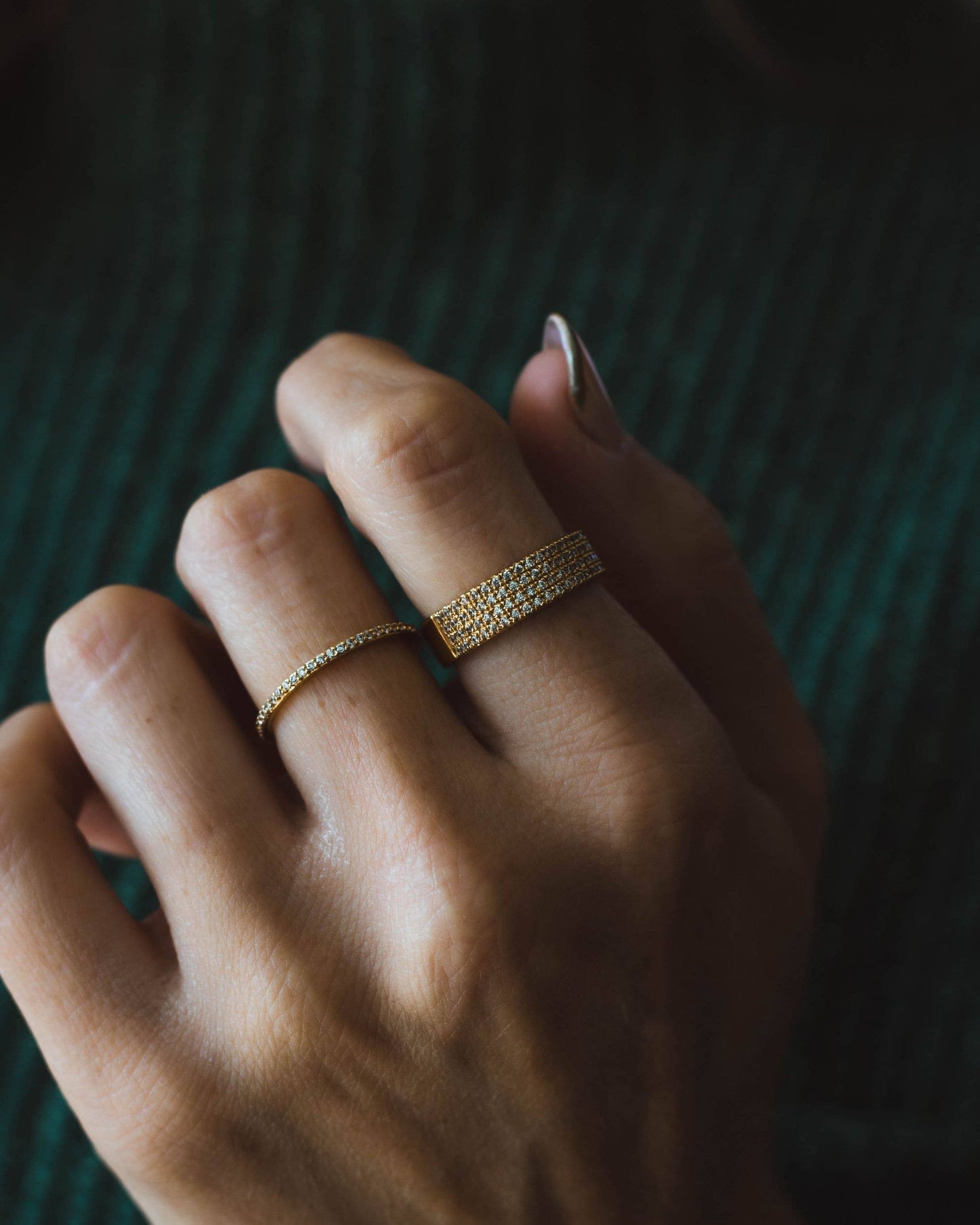 Amelia Pave Band Ring