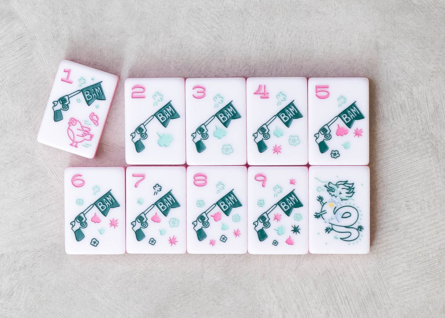 Miss Cowgirl Mahjong Set