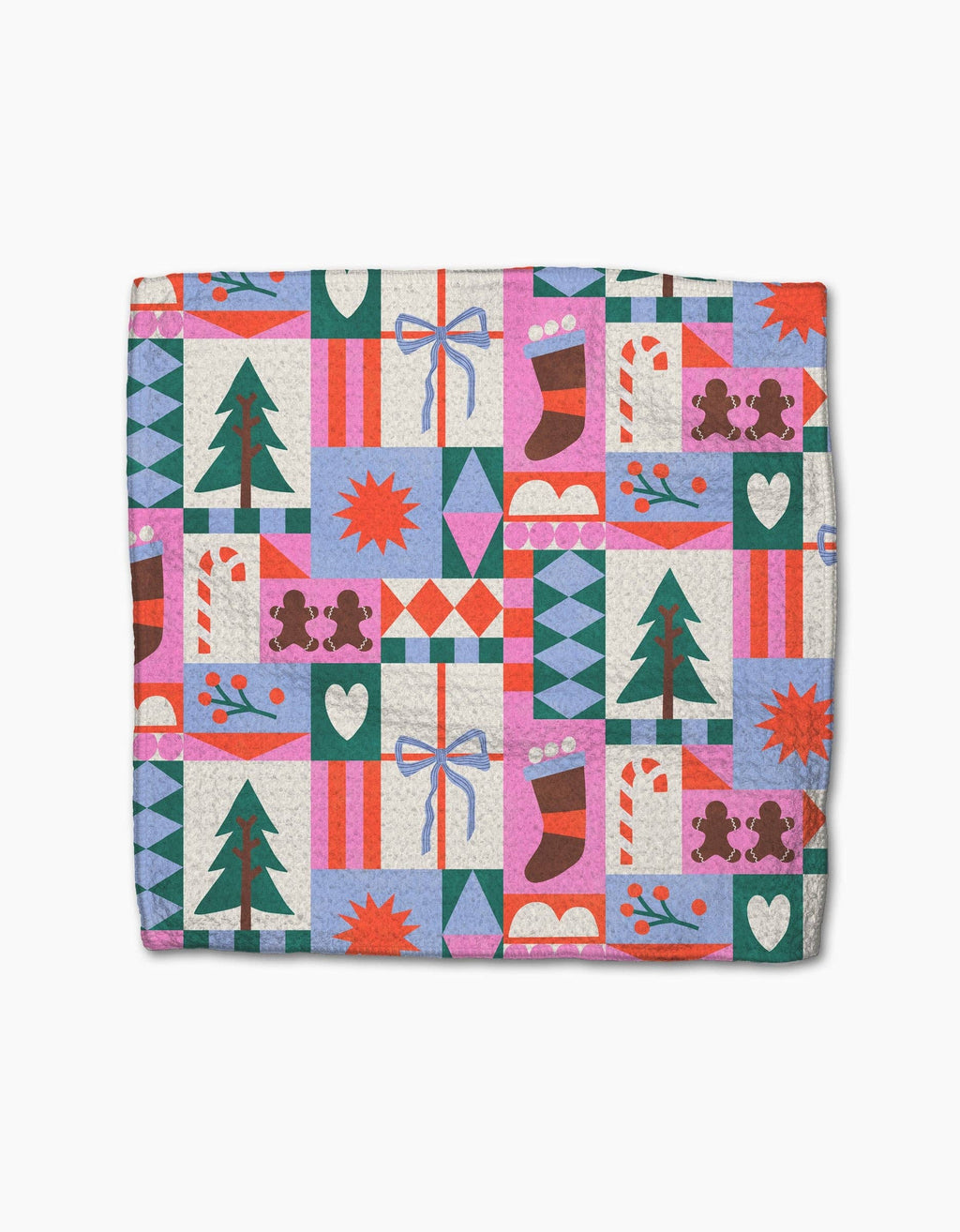 Geometry Festive Cheer Dishcloth Set