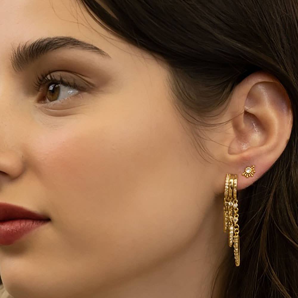 Three Spears Earring Stack