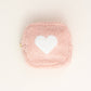 Pink Square Teddy Pouch