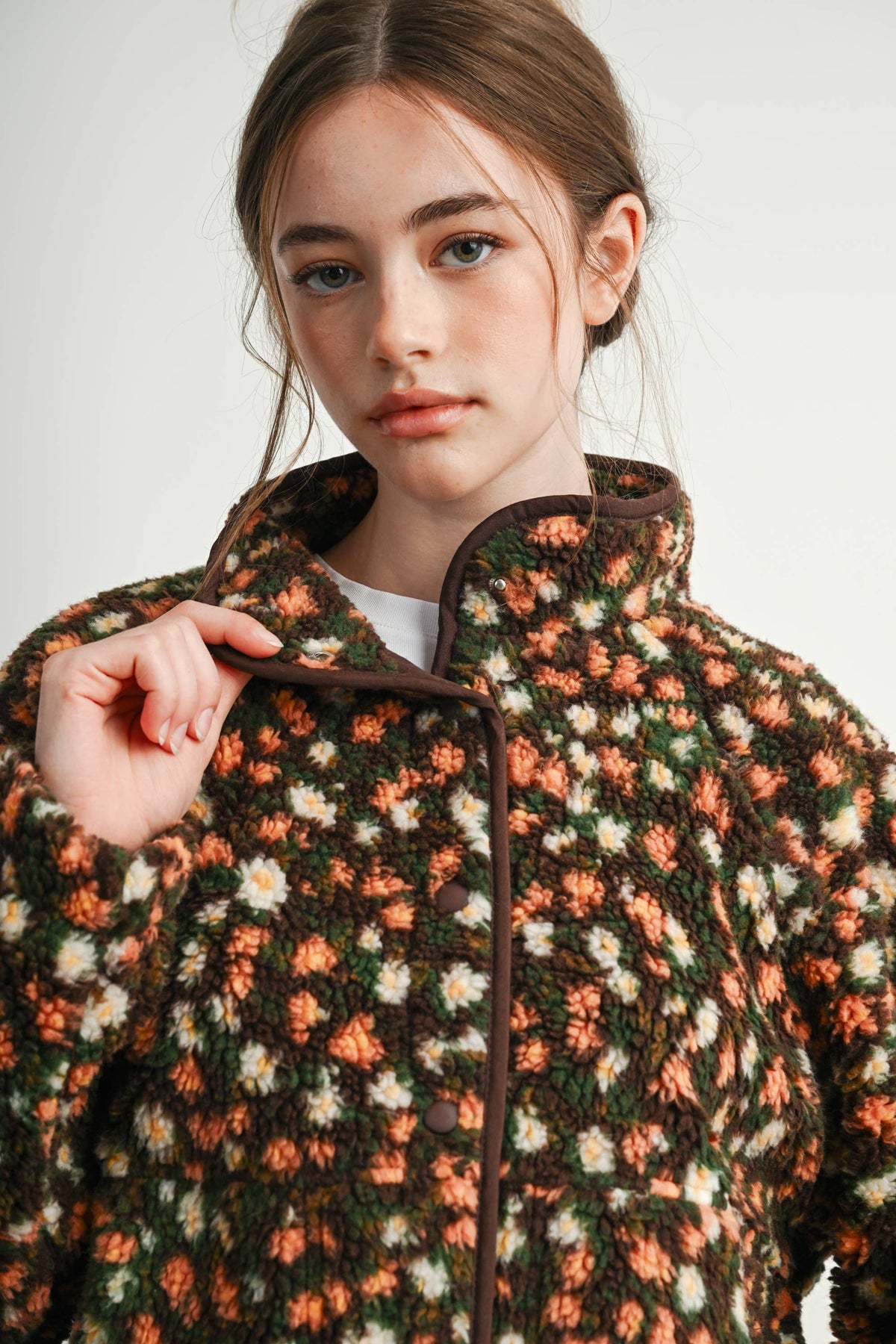 Ditsy Floral Sherpa Fleece