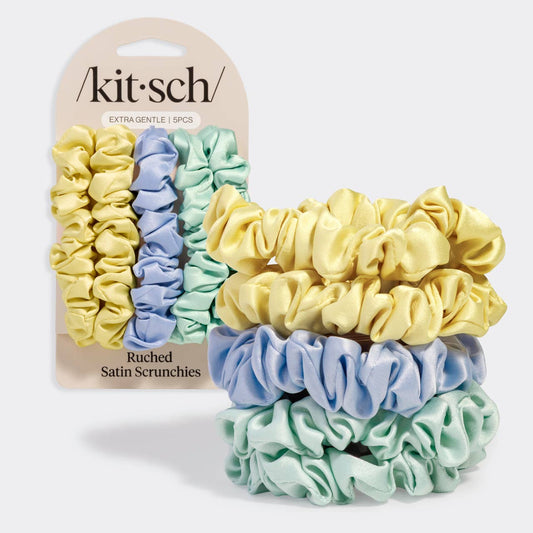 Spring Satin Scrunchie Set