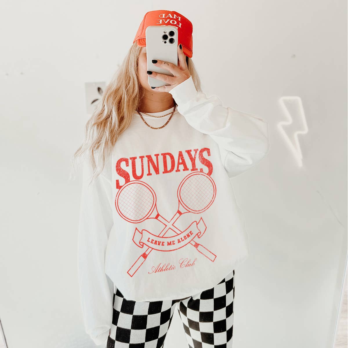 Sundays (Leave Me Alone) White Sweatshirt