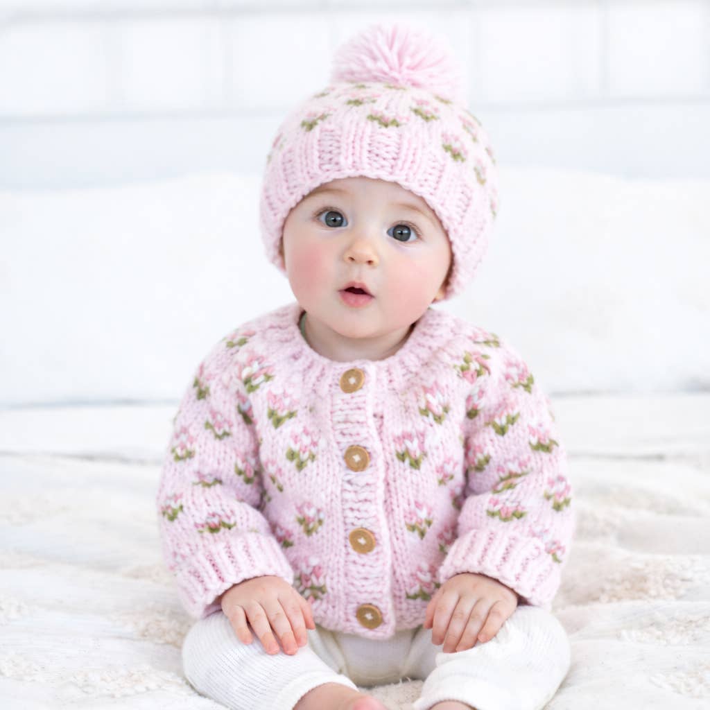 Bitty Blooms Blush Cardigan