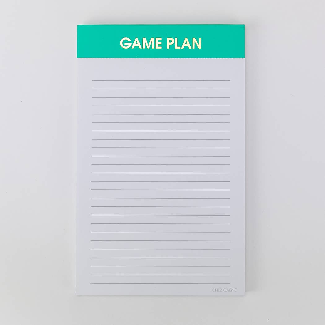 Game Plan Notepad