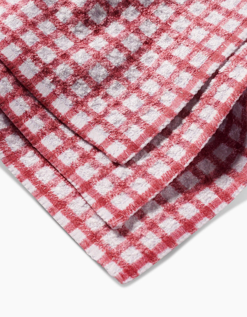 Geometry Fireside Plaid Red Discloth Set
