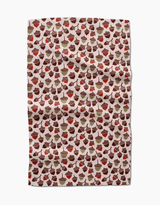 Geometry Acorn Abundance Tea Towel