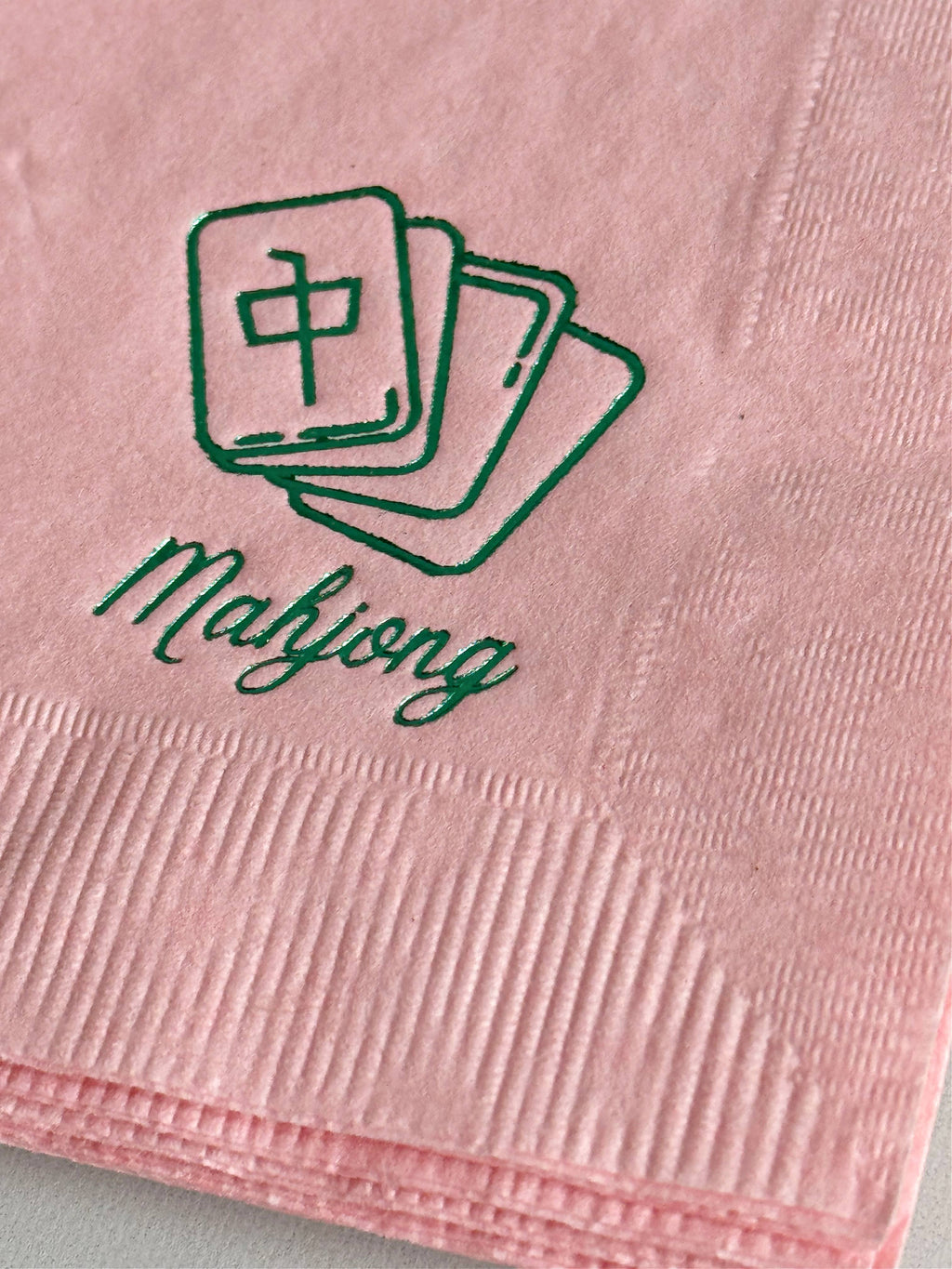 Mahjong Tile Cocktail Napkins