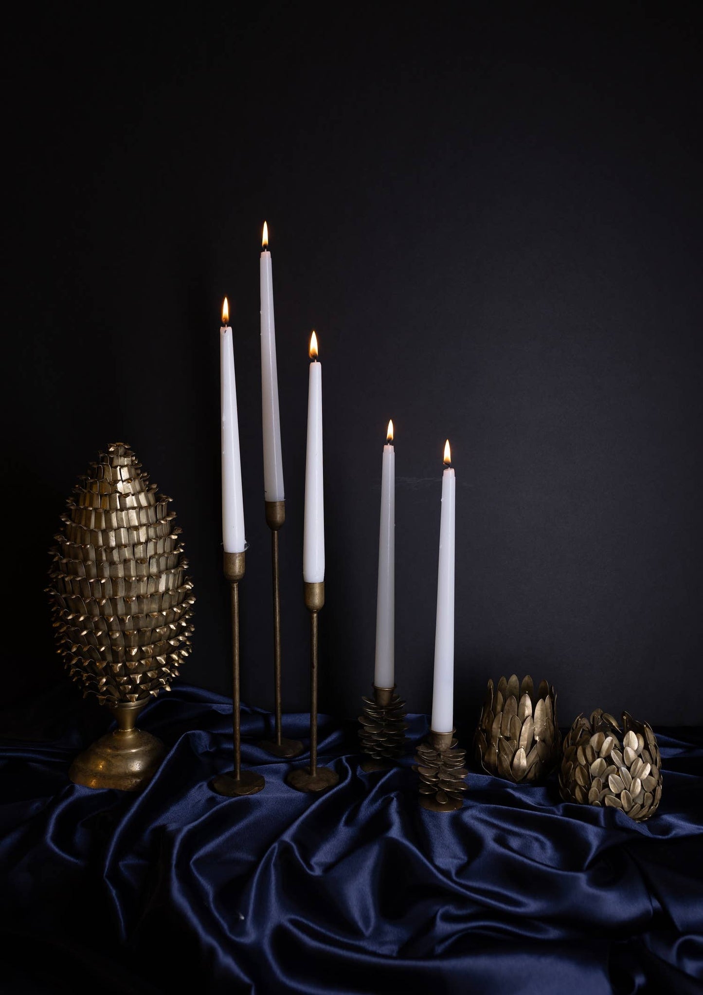 Old Brass Candle Holder