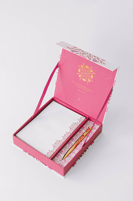 Folk Pattern Luxury Stationery Set