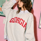 Georgia Reversible Mock Neck Sweatshirt