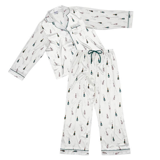 Champagne Silk Pajama Set