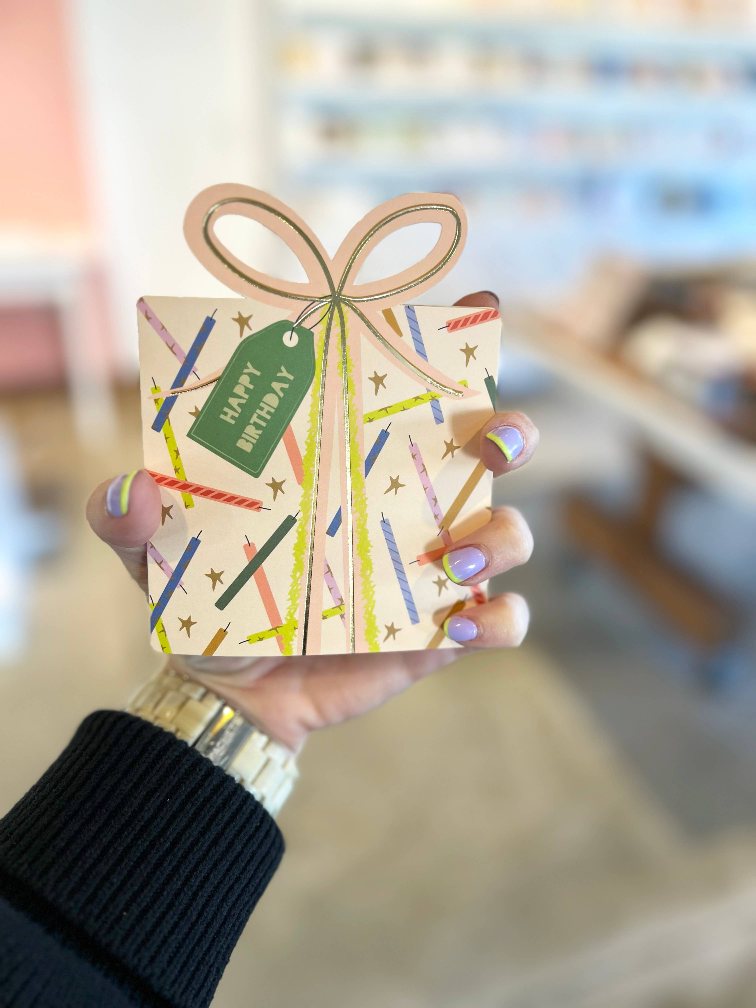 Birthday Box Candles Card