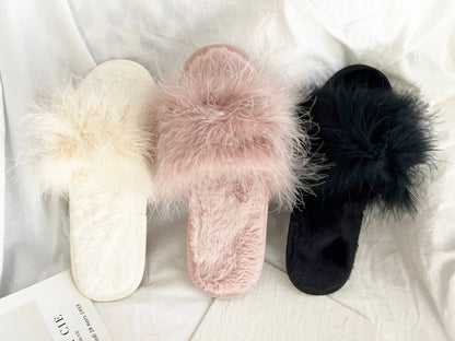 Feather Slippers