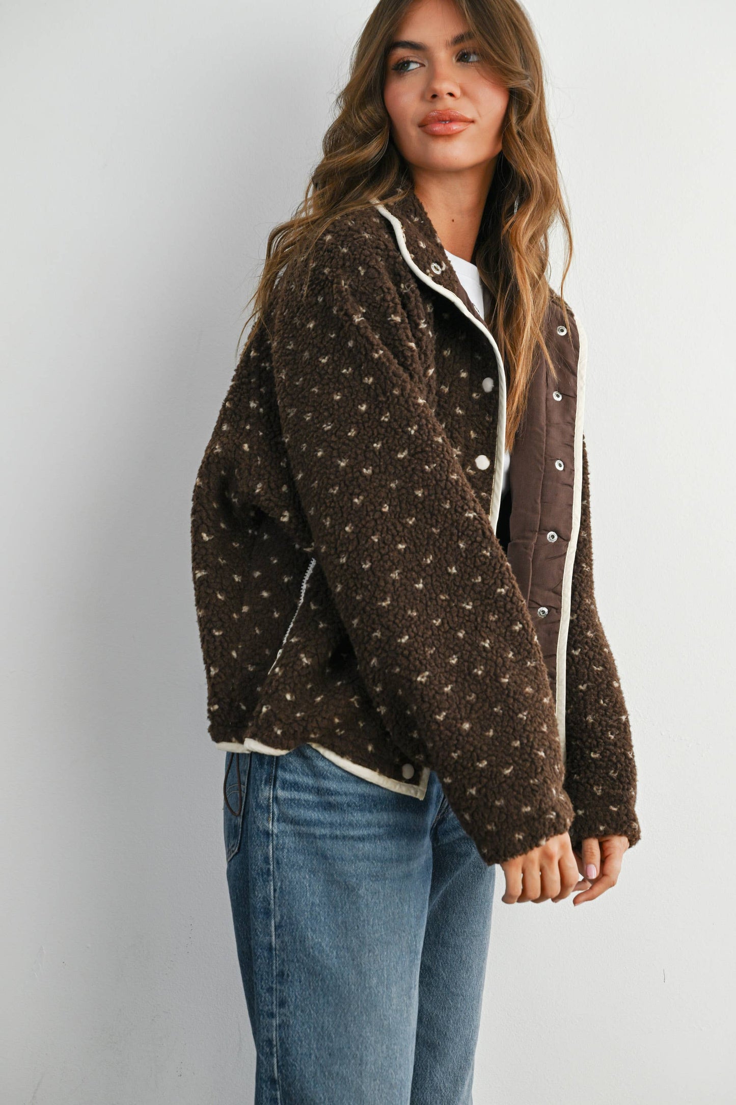 Swiss Coffee Dot Jacket