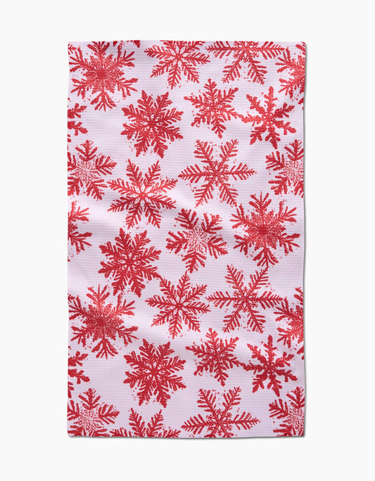 Geometry Snowy Days Red