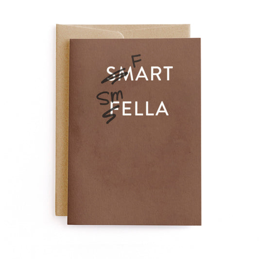 Minted - Smart Fella, Funny Birthday Greeting Card