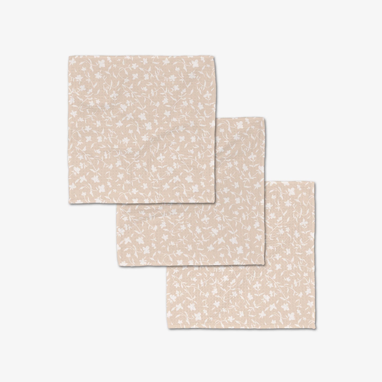 Geometry Tiny Floral Luxe Washcloth Set