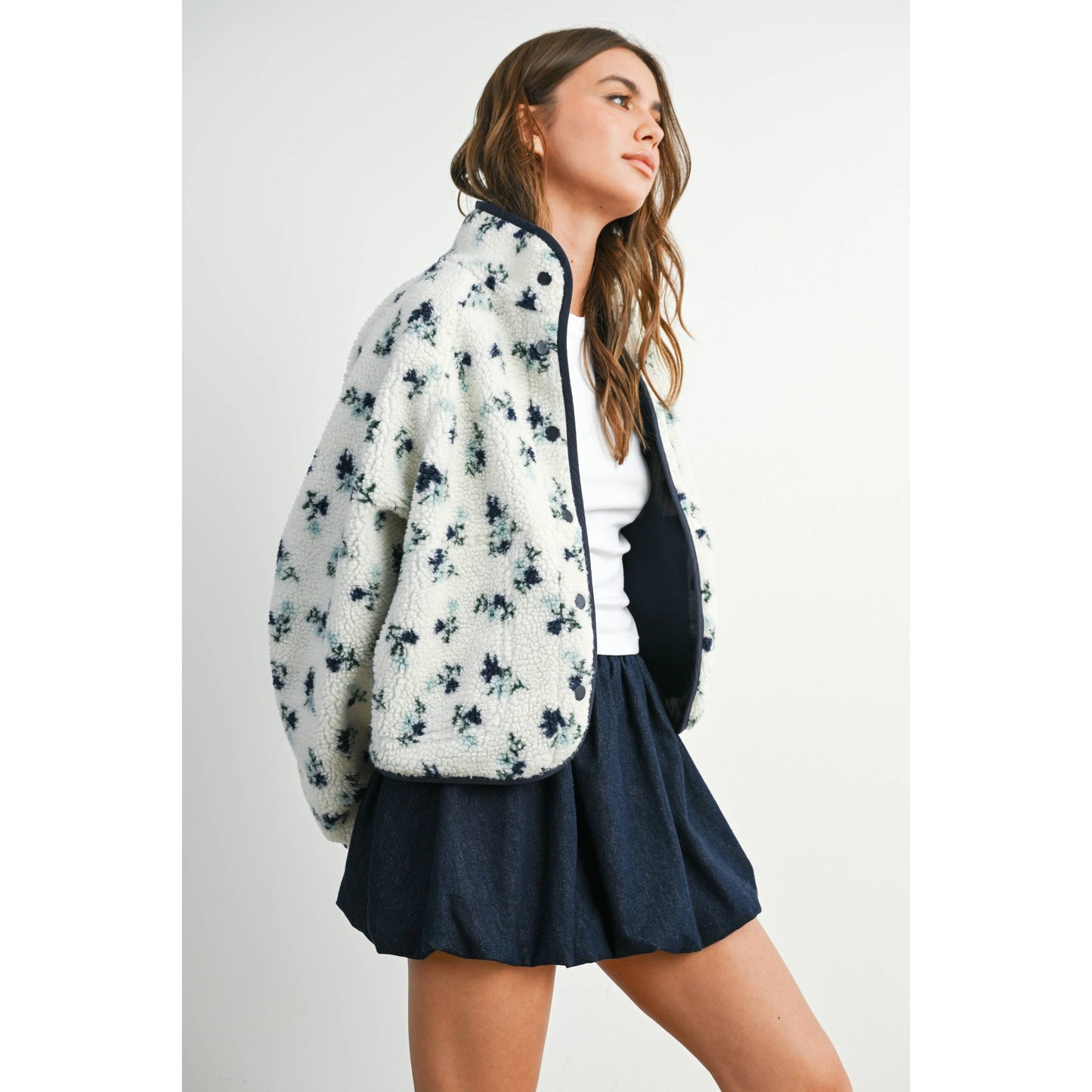 Floral Fleece Jacket
