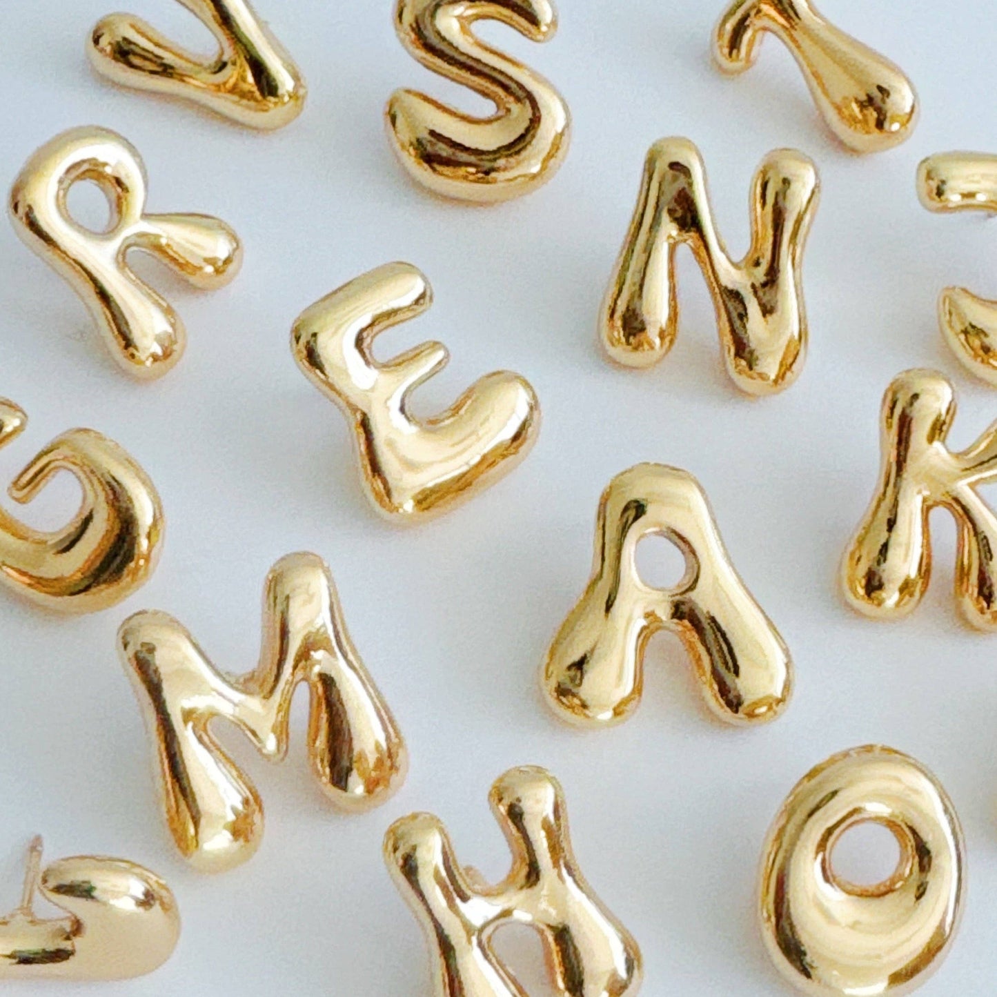 Balloon Letter Initial Brooch Pin