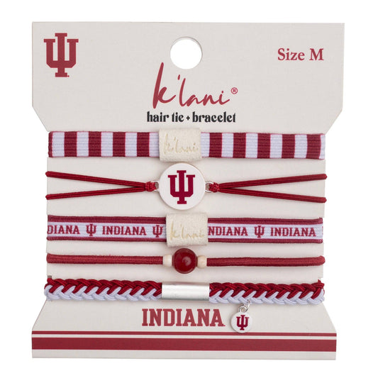 Indiana University Game Day Hair Tie Bracelets