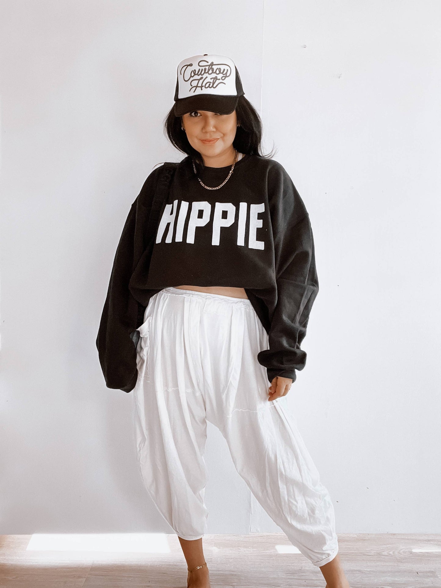 Hippie Womens Trendy Graphic Sweatshirt