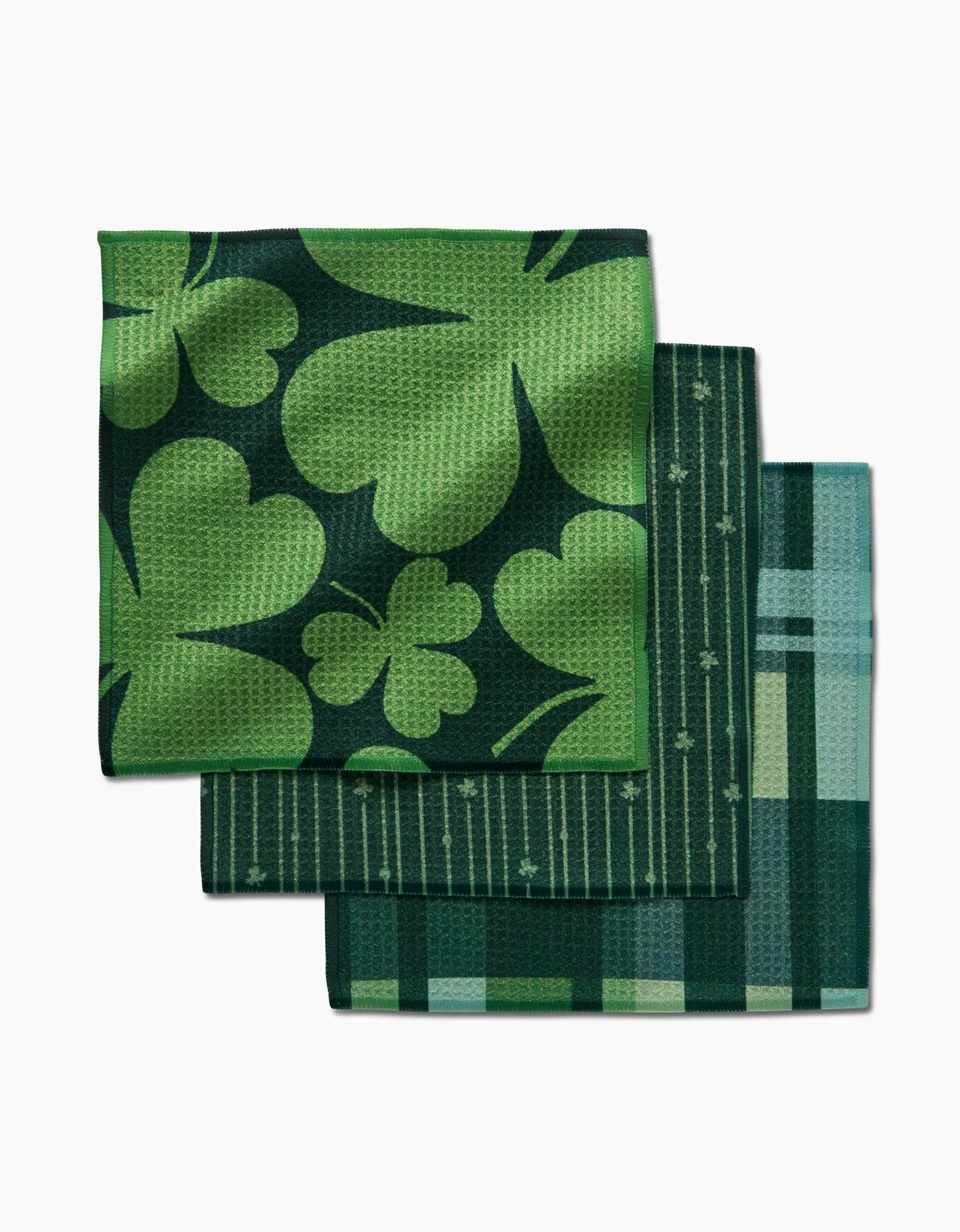 Geometry Clover Love Dishcloth Set