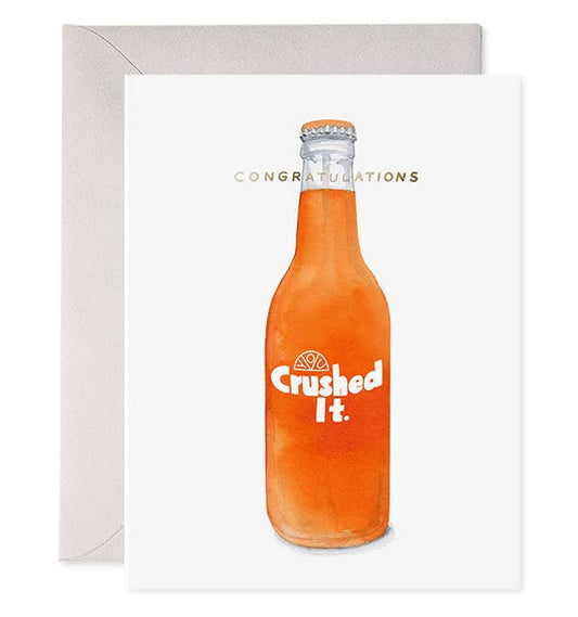 Crushed It Graduation Greeting Card