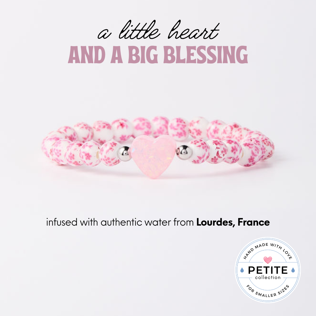 Holy Water Heart Blue Porcelain Bracelet