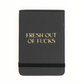 Fresh Out Of F*cks Leather Pocket Journal