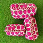 Cotton Quilted Print Cosmetic Bag -Set of 3