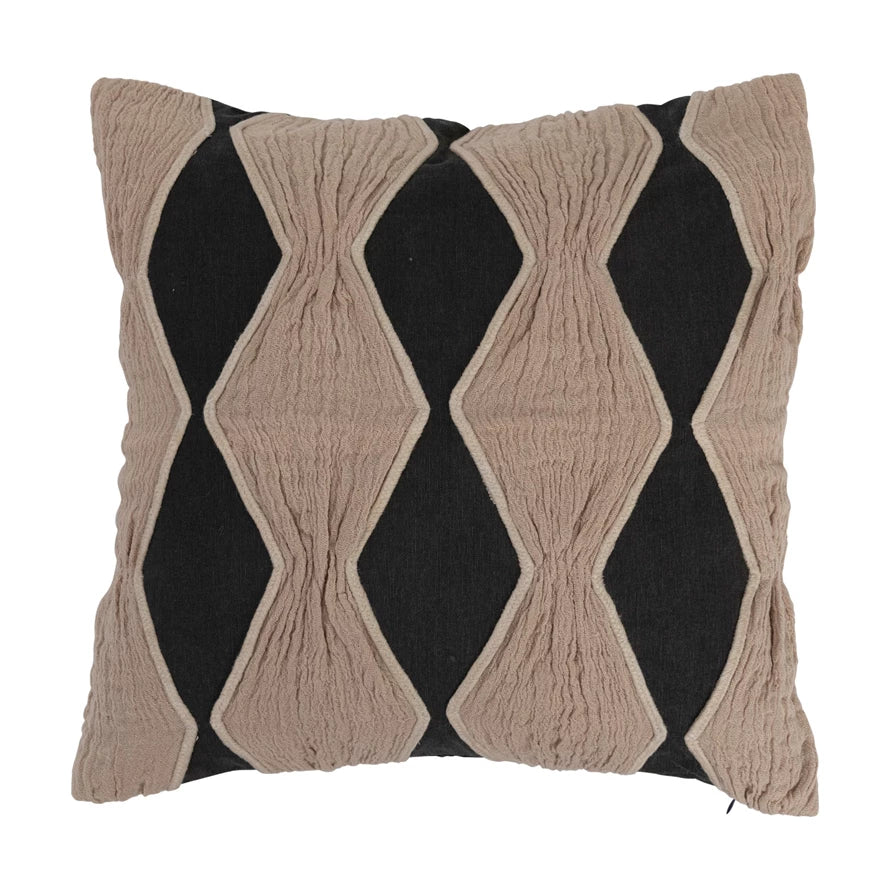 Diamond Pattern Cotton Pillow