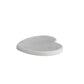 White Marble Heart Dish