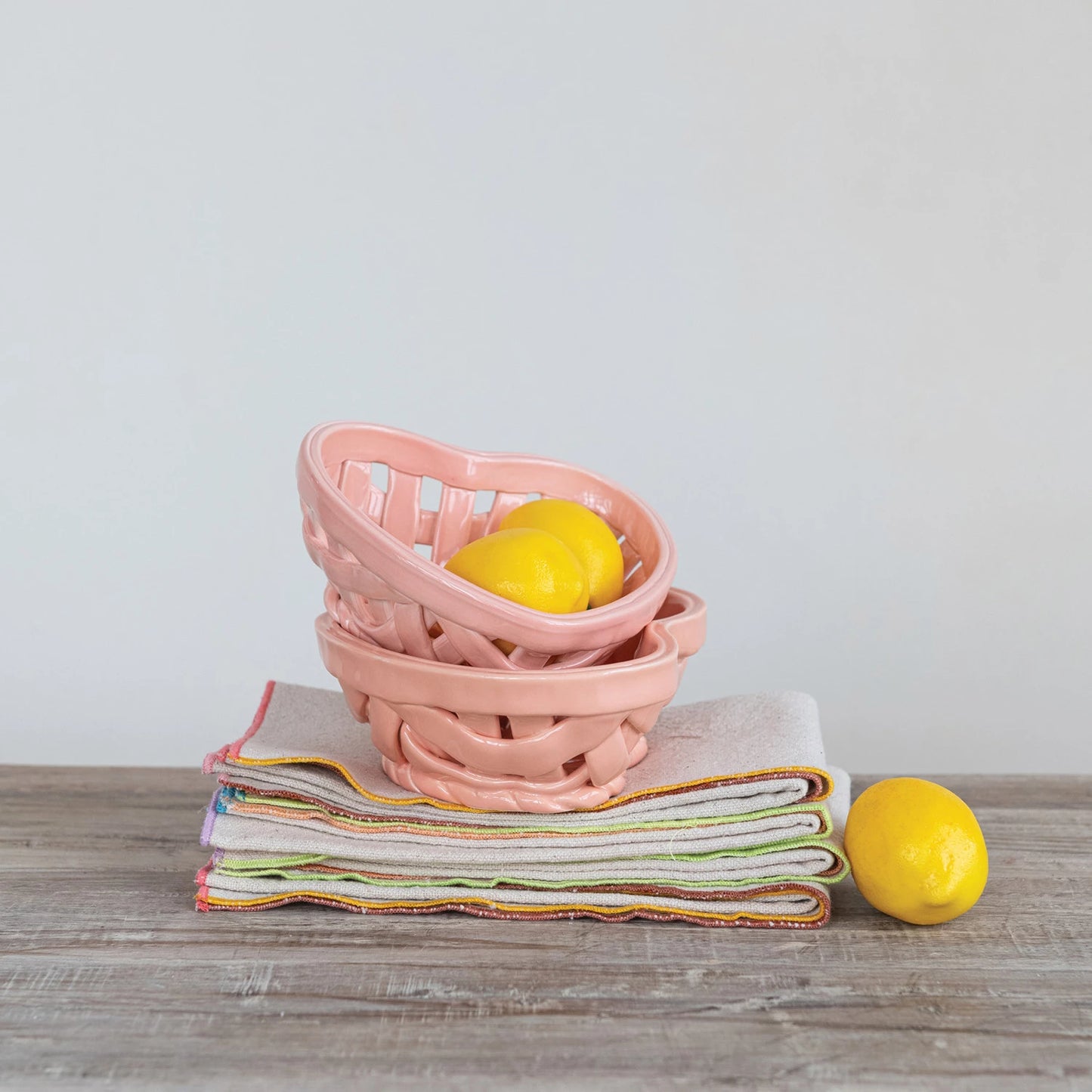 Woven Heart Shaped Basket