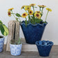Scalloped Stoneware Planter