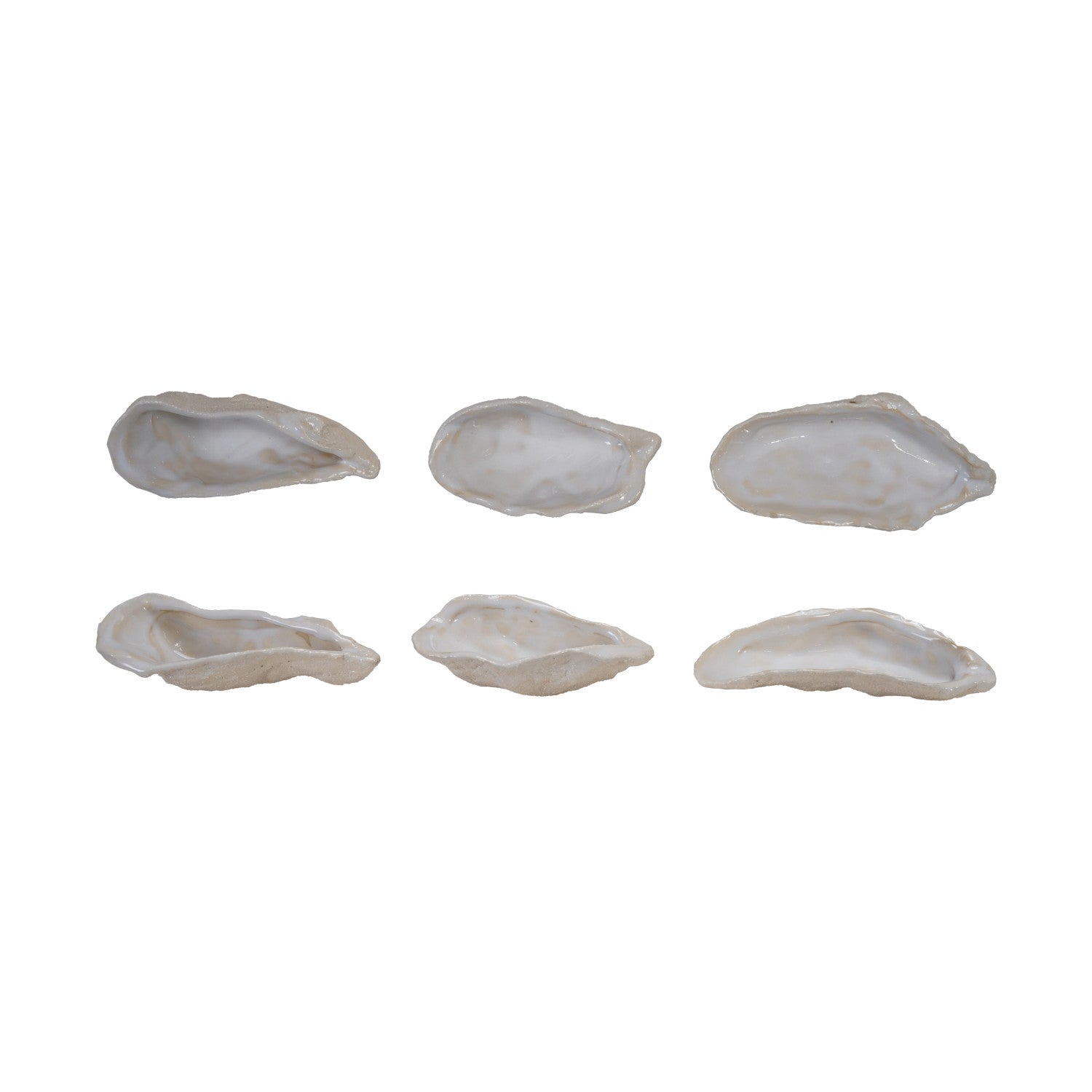 Stoneware Oyster Shell Shaped Dish, 3 Styles (Each Varies)