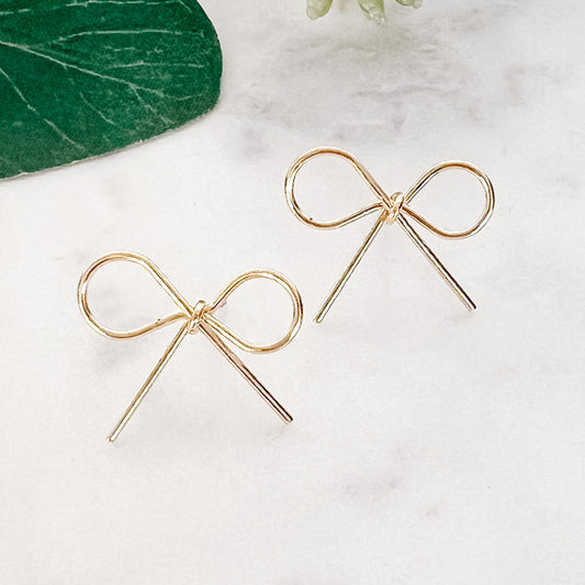 Wire Bow Earrings