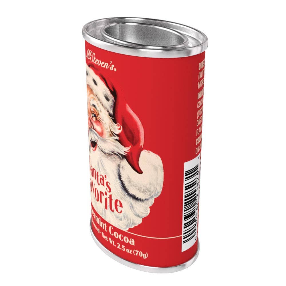 Vintage Santa's Favorite Peppermint Cocoa Tin