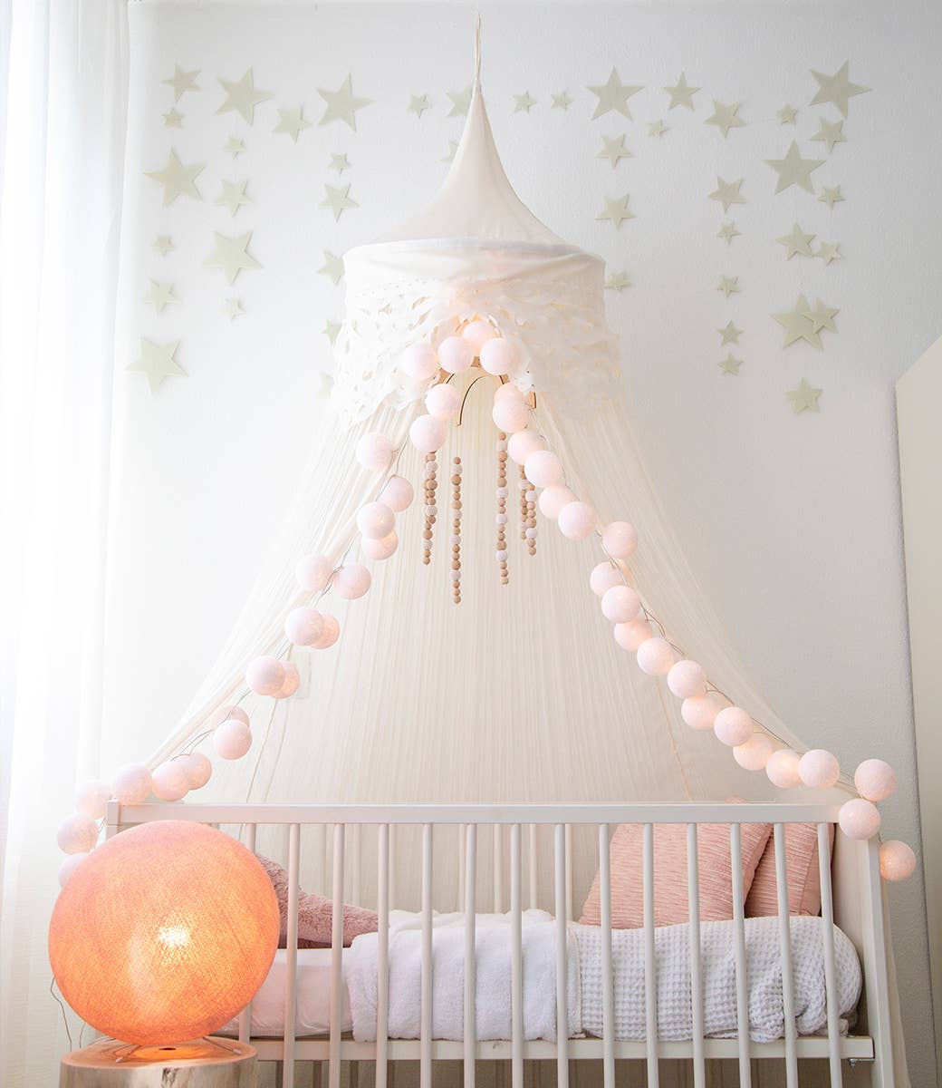 Cotton Ball String Lights