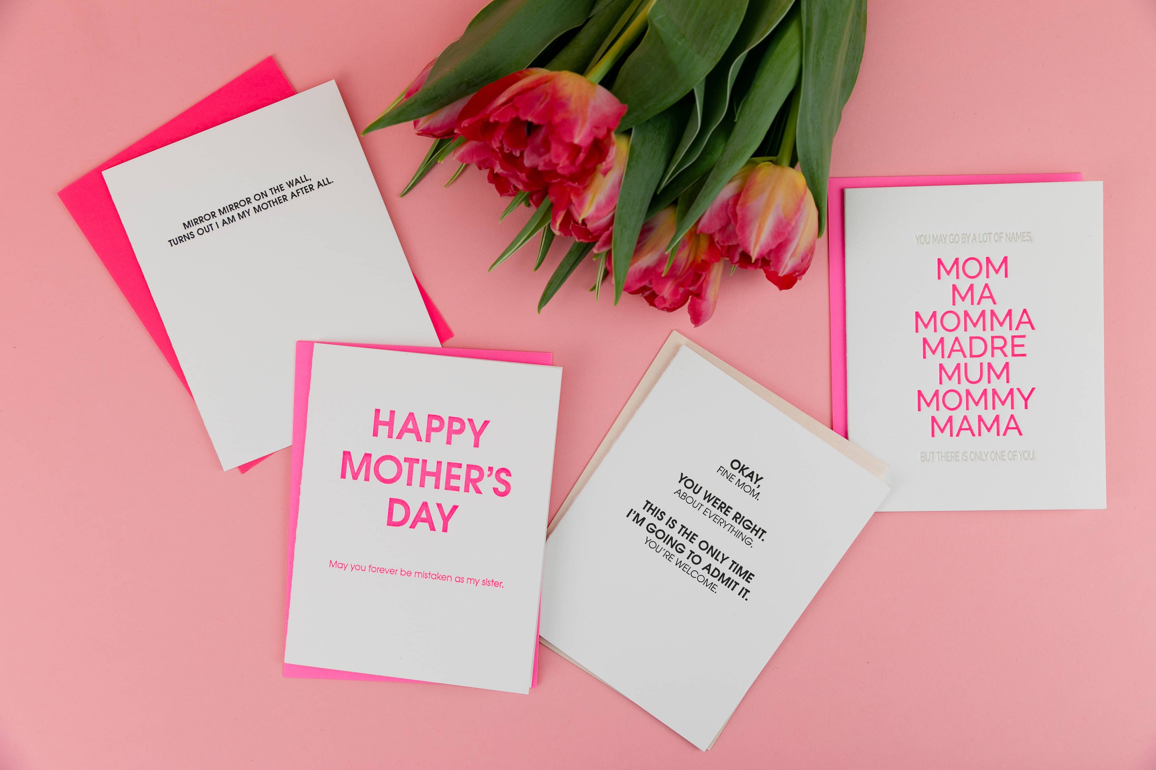 Happy Mother's Day Mistaken Sister Letterpress Card