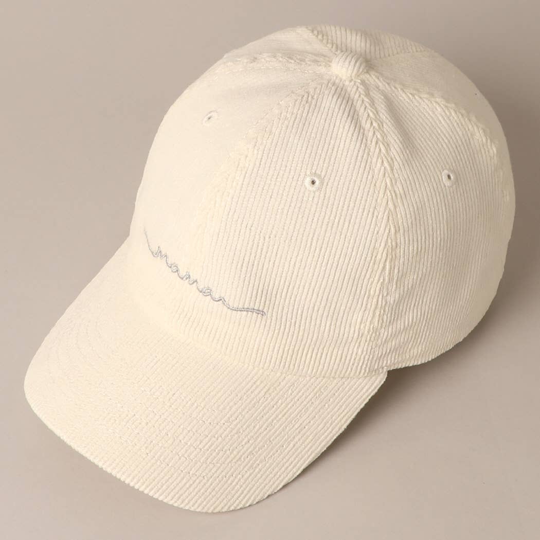 Mama Corduroy Baseball Cap